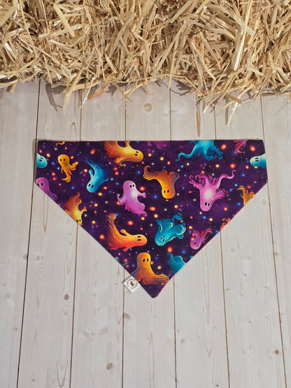 Halloween Skulls & Ghosts Dogs Bandana