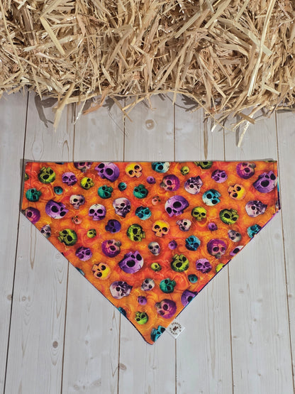 Halloween Skulls & Ghosts Dogs Bandana