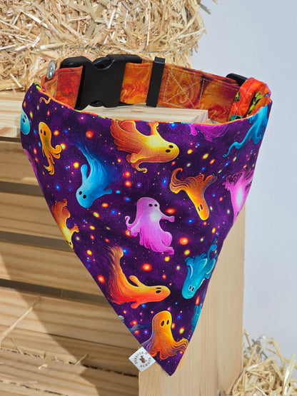 Halloween Skulls & Ghosts Dogs Bandana